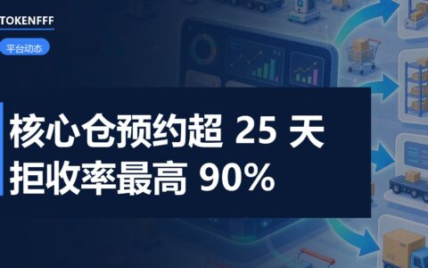 亚马逊FBA仓门外滞留的卡车