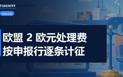 欧盟海关处理费申报单
