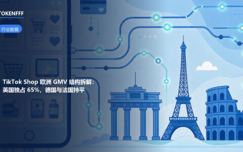 TikTok Shop 欧洲各国 GMV 份额结构示意图