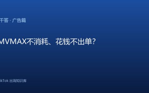 TikTok GMV Max｜不消耗、花钱不出单怎么办？