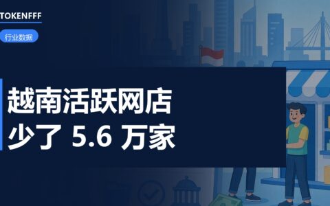 越南电商店铺数与销售结构数据图