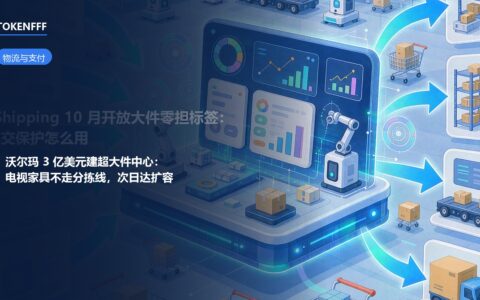 沃尔玛俄亥俄州超大件履约中心与电视家具品类示意图