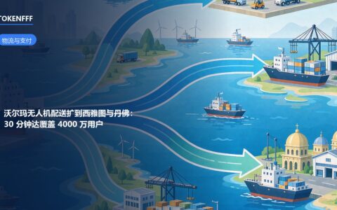 沃尔玛与Wing合作的无人机配送覆盖西雅图与丹佛都会区示意图